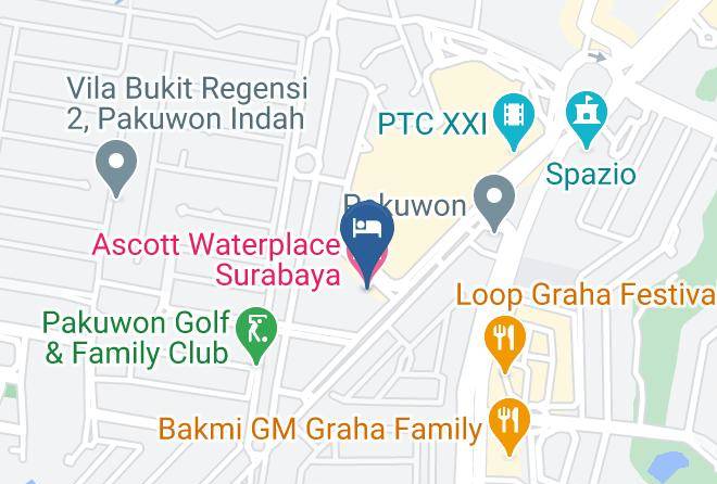 Kota Surabaya - Ascott Waterplace Surabaya Maps