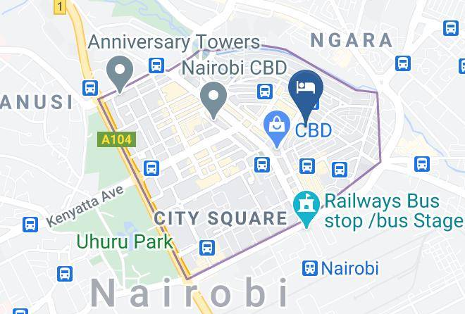 Nairobi - Ash White Hotel Nairobi Cbd Maps