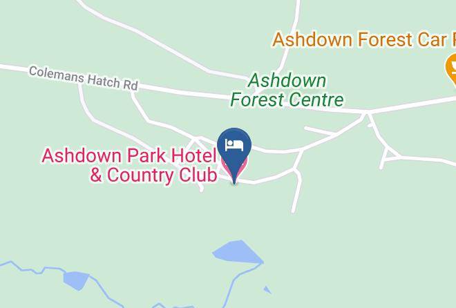 Ashdown Park Hotel & Country Club Map
