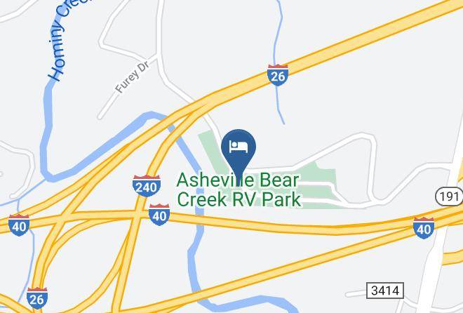 Buncombe - Asheville Bear Creek Rv Park Maps