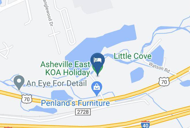 Buncombe - Asheville East Koa Holiday Maps