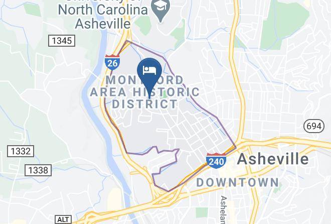 Buncombe - Asheville Seasons Bed And Breakfast Maps