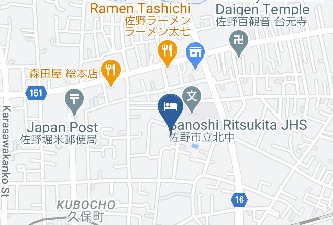 Sano City - Ashikaga Town Hotel Maps