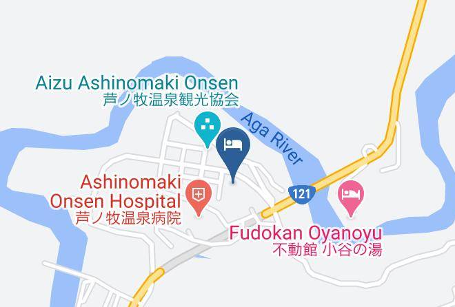 Aizuwakamatsu City - Ashinomaki Prince Hotel Maps