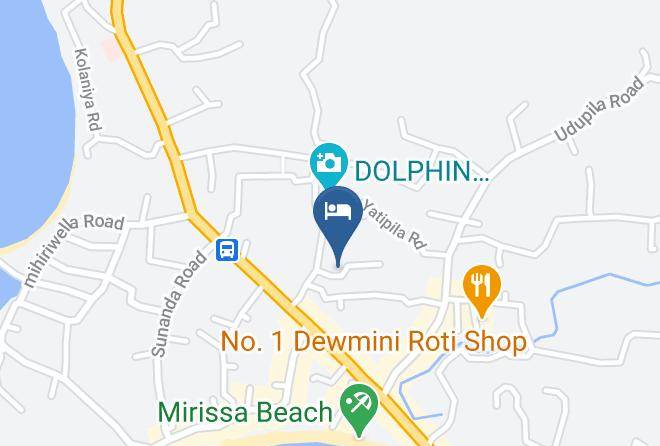 Ashiyana Hotel Mirissa Map