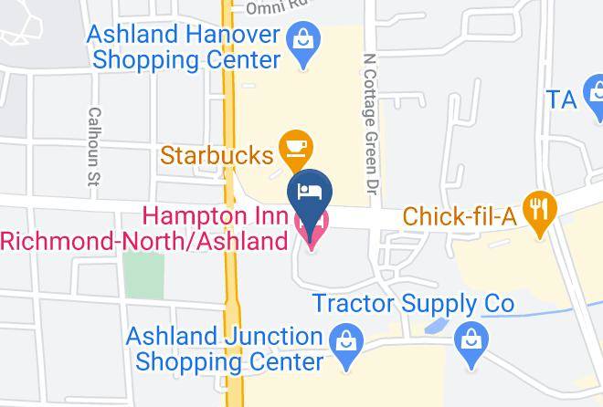 Ashland Hampton Inn Map
