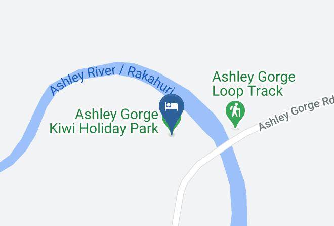 Waimakariri - Ashley Gorge Kiwi Holiday Park Maps