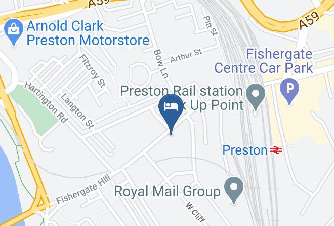 Lancs - Ashwood Hotel Preston City Centre Maps