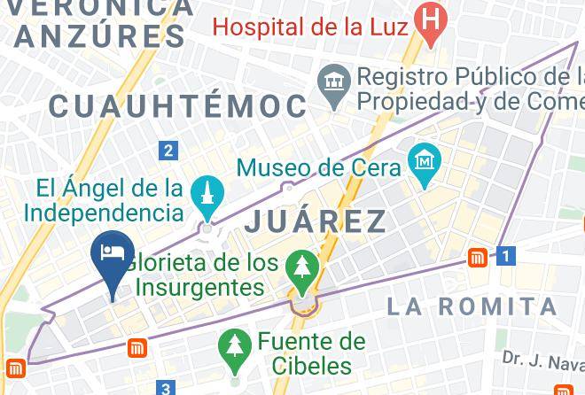 Cuauhtemoc - Asi Es Mexico Hosteria Maps
