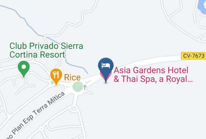 Alicante - Asia Gardens Hotel & Thai Spa A Royal Hideaway Hotel Maps