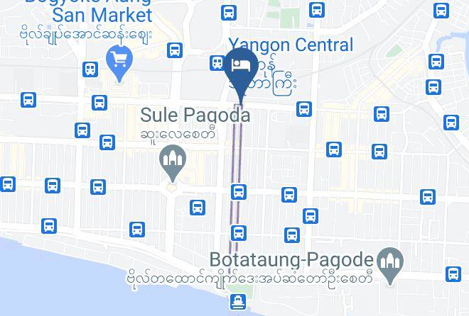 Yangon West - Asia Plaza Hotel Maps