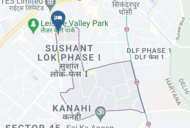 Gurgaon - Asian Suites A 585 Maps