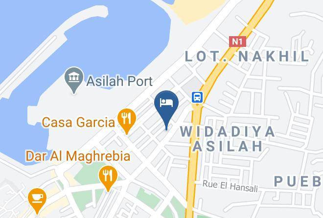 Tangiers - Asilah Hotel Mansour Maps