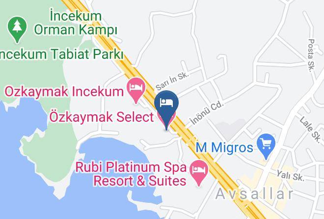 Alanya - Ozkaymak Select Resort Hotel Maps