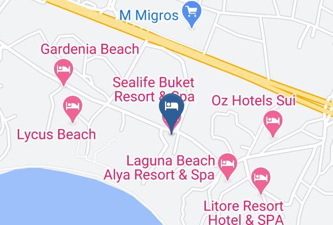Manavgat - Sealife Buket Resort & Spa Maps