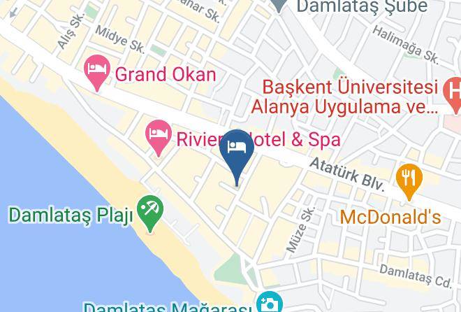 Alanya - Aslan City Hotel Maps