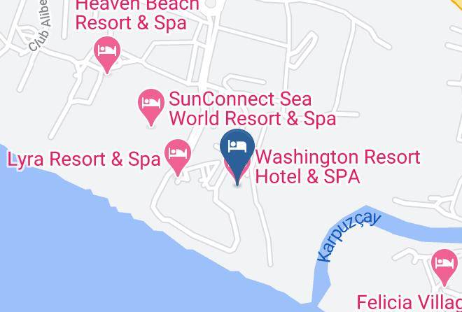 Antalya - Washington Resort Hotel & Spa Maps