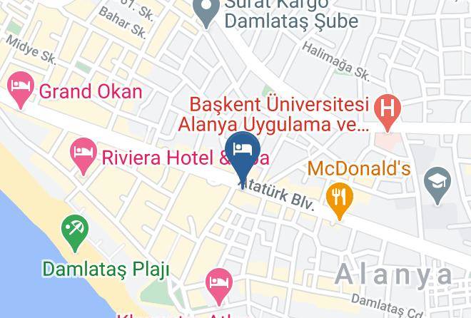 Alanya - Aslan Hotel Maps