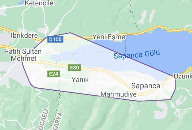 Sapanca - Asmali Bahce Butik Hotel Maps