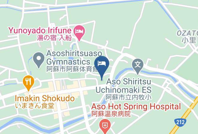 Aso City - Aso Hotel Nibankan Maps
