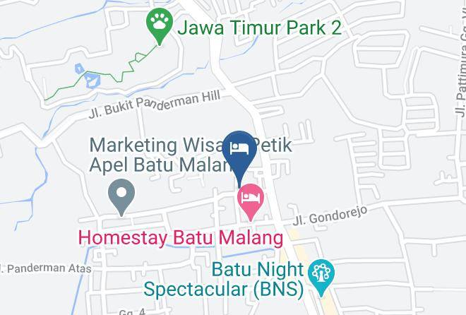 Kota Batu - Asoka Homestay Penginapan Di Batu Maps