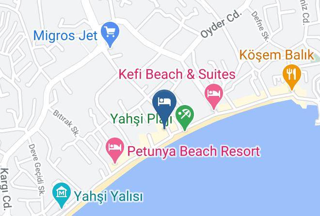 Bodrum - Aspava Otel & Restaurant Maps