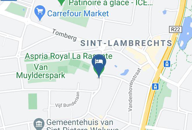 St Lambrechts Woluwe - Aspria Royal La Rasante Maps