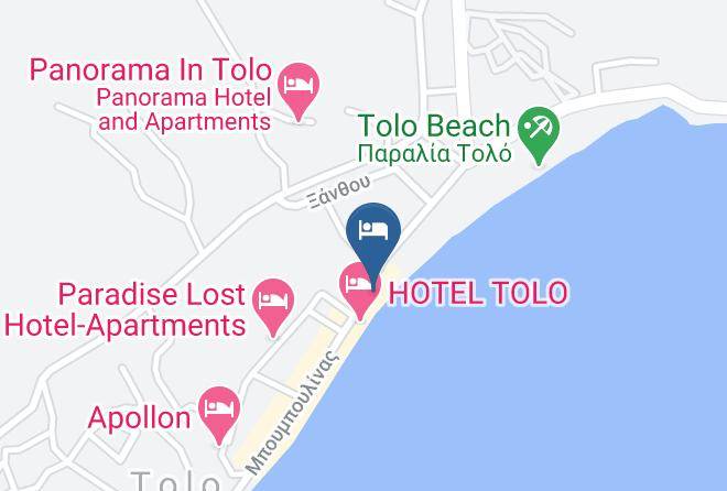 Assini Beach Hotel Map