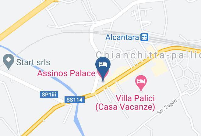 Messina - Assinos Palace Hotel Maps