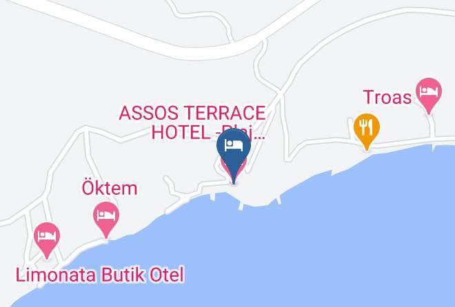 Ayvacik - Assos Terrace Hotel Plaj Manzara Restaurant Maps