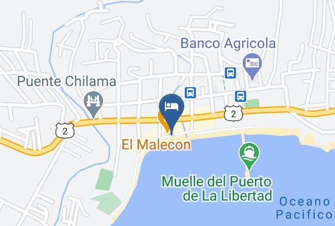 La Libertad - Ast Surf Hotel Maps