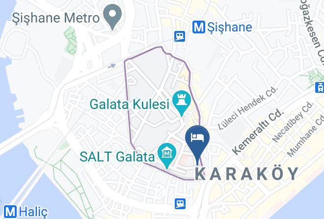Beyoglu - Astan Hotel Galata Maps