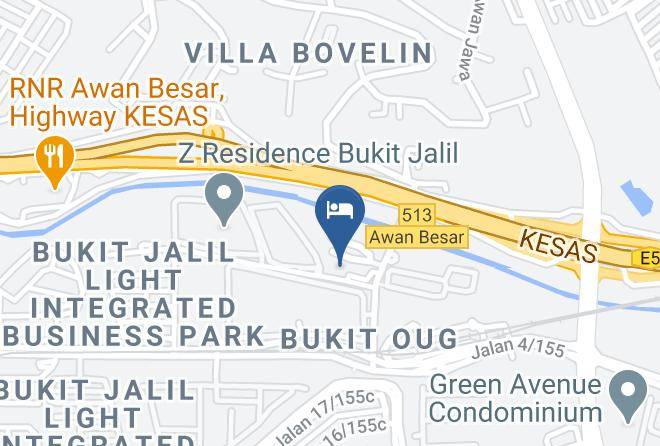 Kuala Lumpur - Aster Hotel Bukit Jalil Maps