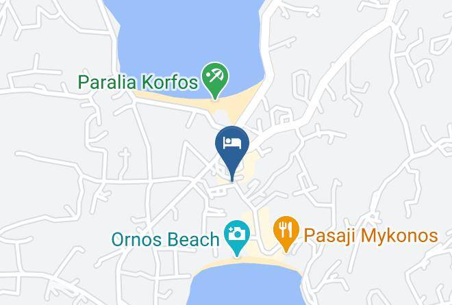 Mykonos - Asteri Hotel Maps