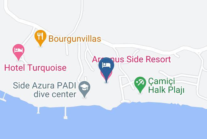 Manavgat - Arcanus Side Resort Maps