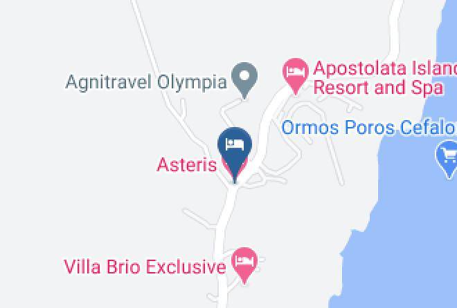 Kefallinia - Asteris Hotel Maps
