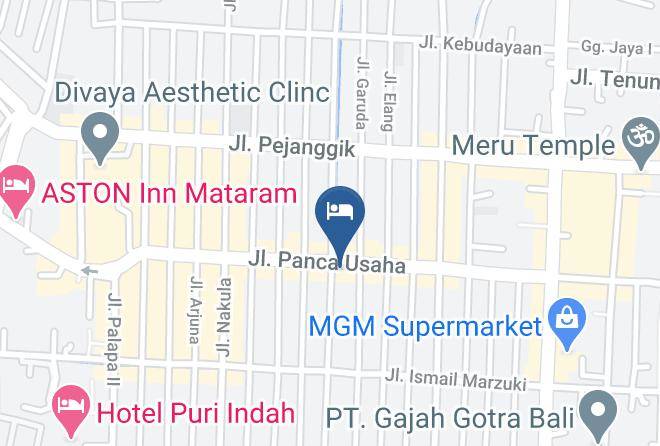 Kota Mataram - Astiti I Losmen Maps