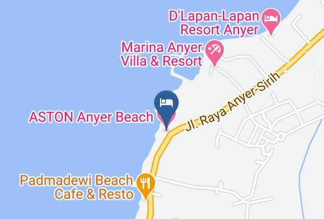 Serang Regency - Aston Anyer Beach Hotel Maps