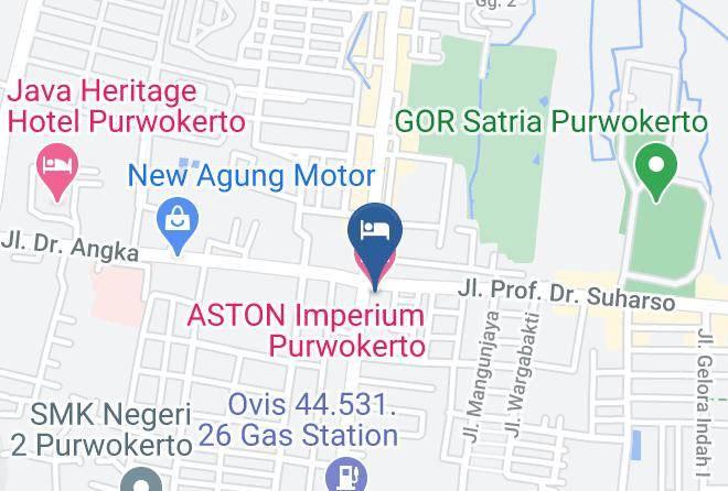 Banyumas Regency - Aston Imperium Purwokerto Maps