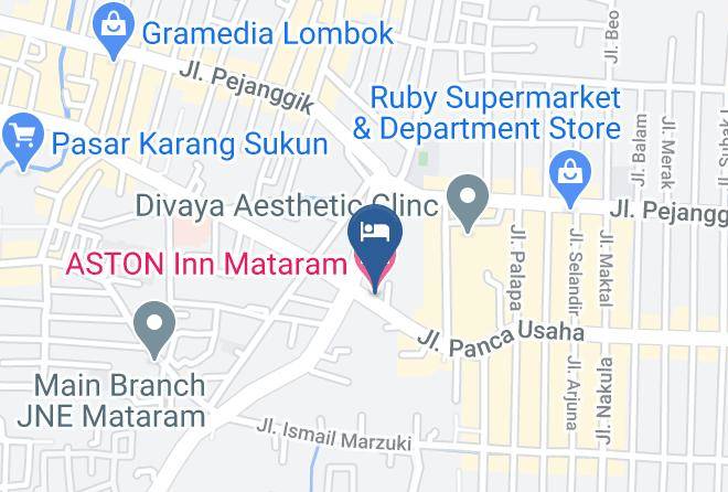 Kota Mataram - Aston Inn Mataram Maps