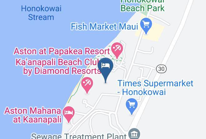 Aston Kaanapali Shores Map