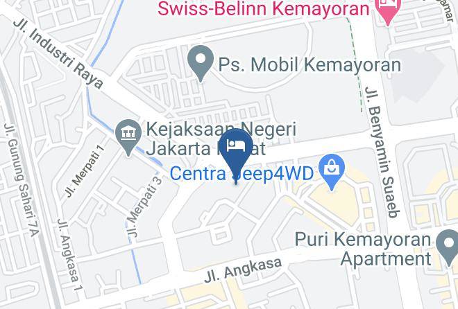Central Jakarta - Aston Kemayoran City Hotel Maps