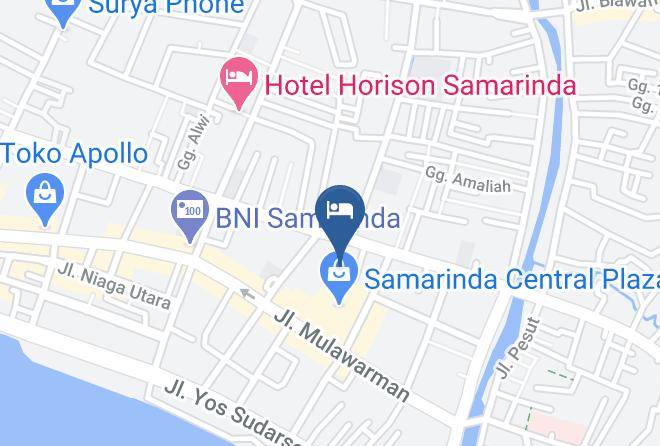 Aston Samarinda Hotel & Convention Center Map