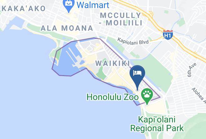 Honolulu - Aston Waikiki Circle Hotel Maps