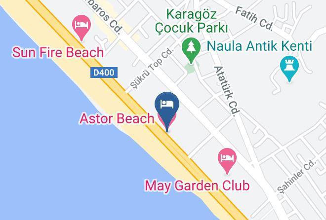 Alanya - Astor Beach Hotel Maps