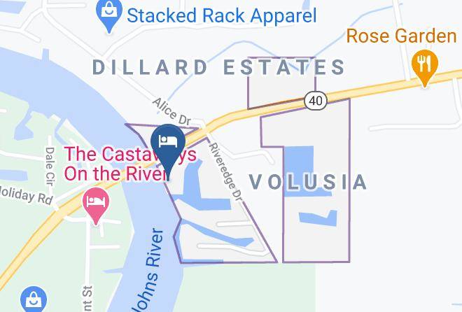 Volusia - Astor Bridge Marina And Motel Maps