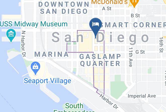 San Diego - Astor Hotel Maps