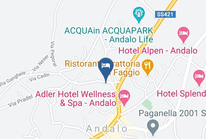 Astoria Comfort Hotel Andalo Map