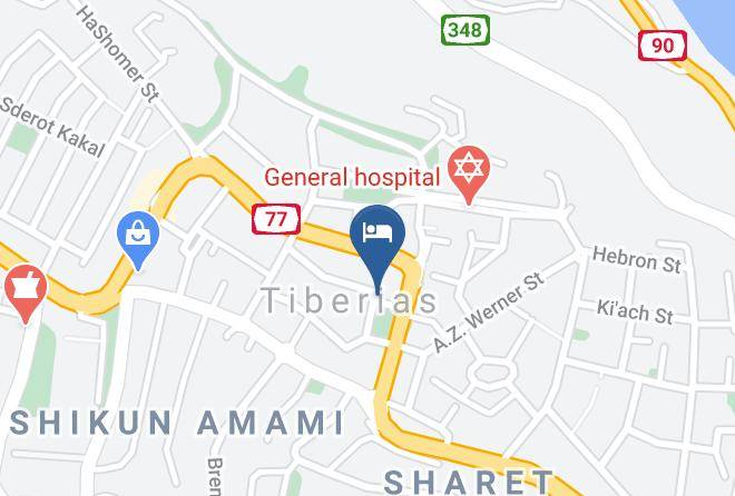 Tiberias - Astoria Galilee Hotel Maps