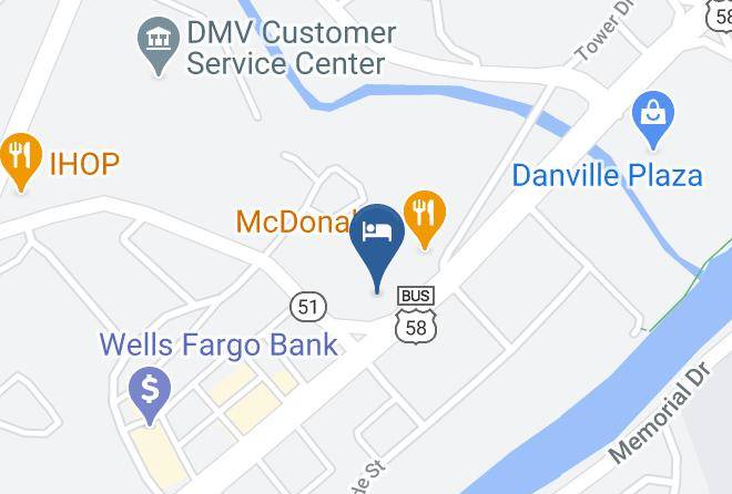 Danville City - Astoria Hotel Danville West Maps